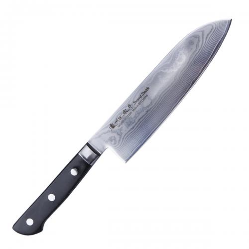 Нож кухонный Сантоку DAMASCUS 18см. VG-10 ,69 слоев ковки HRC 60 - 62, 805-513
