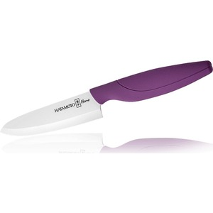 Нож Кухонный Поварской Hatamoto Home (HC150W-PUR), длина лезвия 150 мм, Керамика, рукоять фиолетовая, #3000