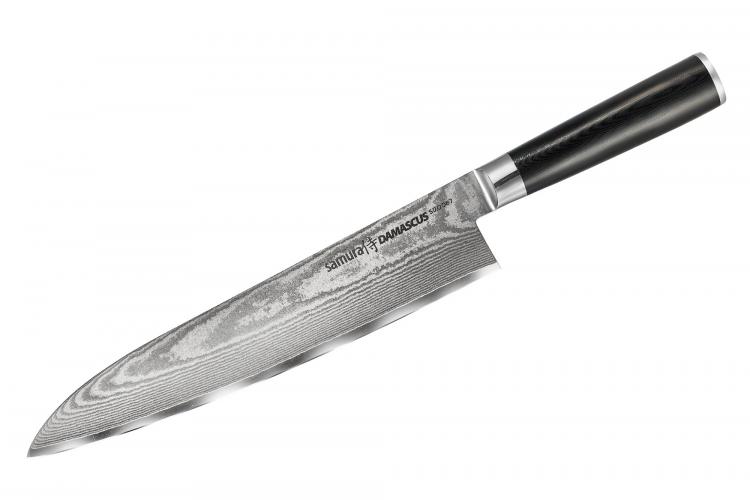 SD-0087/Y Нож кухонный "Samura DAMASCUS" Гранд Шеф 240 мм, G-10, дамаск 67 слоев