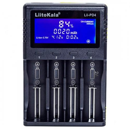 LiitoKala Lii-PD4 на четыре акк с LCD дисплеем