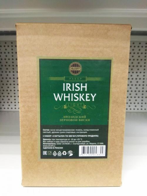 LIGHT"IRISH WHISKEY" (Ирландский виски) Набор ингредиентов для дистилляции