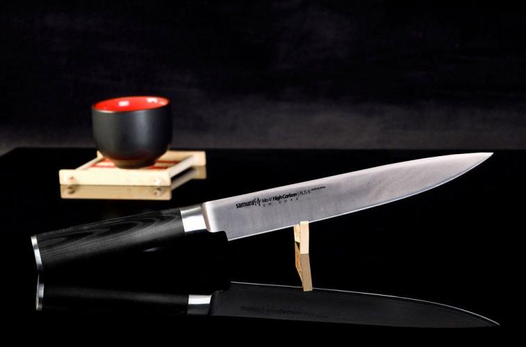 Нож кухонный для нарезки (slicer) Samura Mo-V
