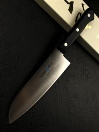No.170 Нож кухонный Сантоку 170-290, Молибденовая сталь, рукоять Plywood