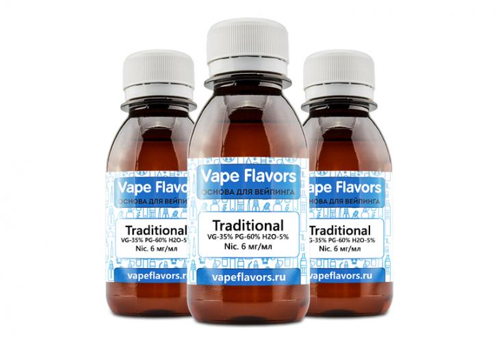 Основа Vape Flavors Traditional, 100 мл, 06 мг/мл