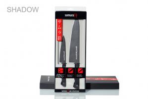 SH-0210/16 Набор из 2 ножей "Samura SHADOW" с покрытием BLACK FUSO (21, 85), AUS-8, ABS пластик