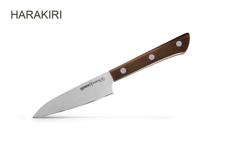 SHR-0011WO Нож кухонный "Samura HARAKIRI" овощной 99 мм, AUS-8, ABS пластик
