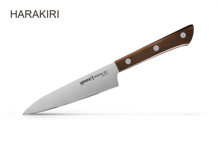 SHR-0021WO Нож кухонный "Samura HARAKIRI" универсальный 120 мм, AUS-8, ABS пластик
