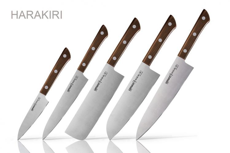 SHR-0250WO Набор ножей 5 в 1 "Samura HARAKIRI" (11, 23, 43, 85, 95), AUS-8, ABS пластик