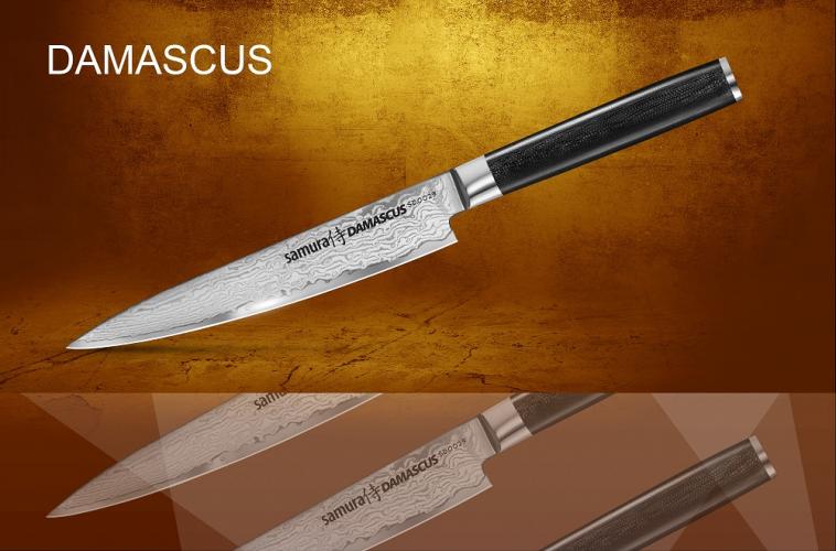 SD-0023/16 Нож кухонный "Samura DAMASCUS" универсальный 150 мм, G-10, дамаск 67 слоев