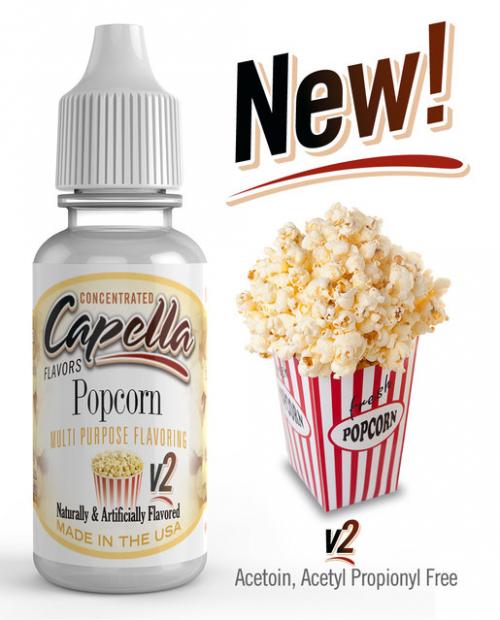 Ароматизатор Capella Popcorn V2 (Капелла Попкорн B2) 10 мл