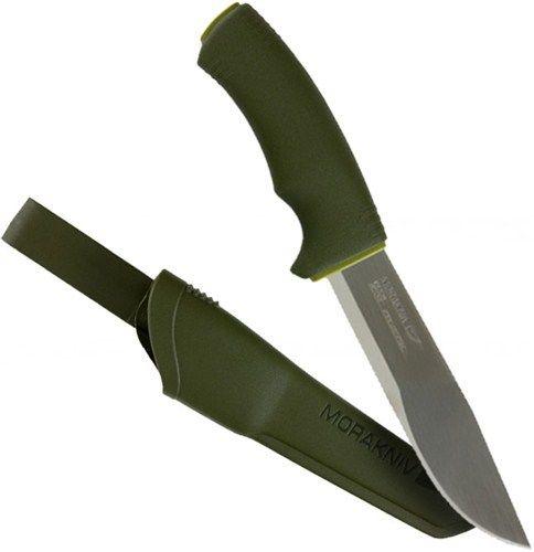 Нож Morakniv Bushcraft Forest, нержавеющая сталь, резиновая ручка