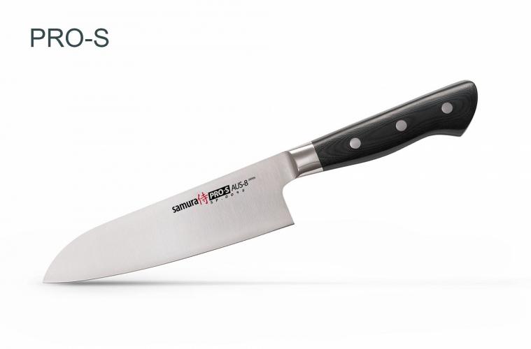 SP-0095/K Нож кухонный "Samura Pro-S" Сантоку 180 мм, G-10
