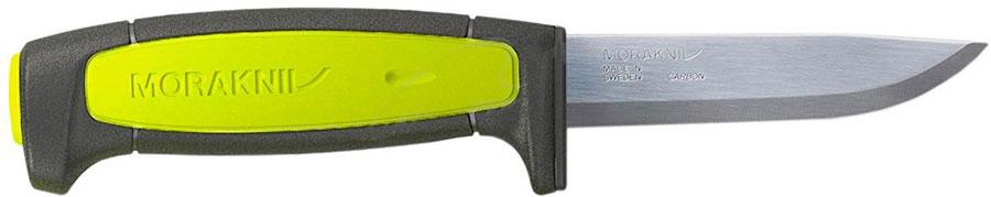 Нож Morakniv Basic 511 углеродистая сталь, пластиковая ручка (лайм)