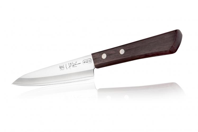 2001, Нож универсальный Kanetsugu Special Offer, 120 мм, сталь AUS-8/SUS410, 3слоя, рукоять розовое дерево (10225030/220