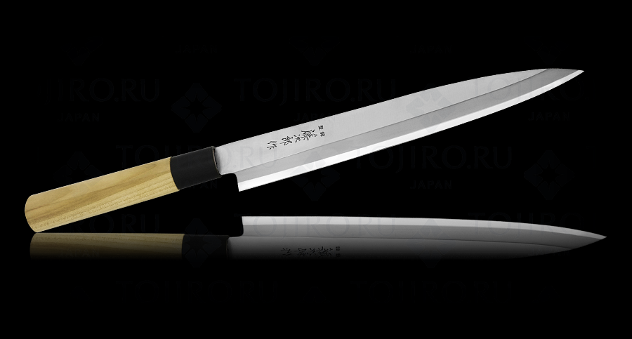 F-1057, Нож Янаги традиционный Японский для сашими Tojiro Japanese Knife, 240 мм, сталь Mo-V, рукоять дерево (110130090/