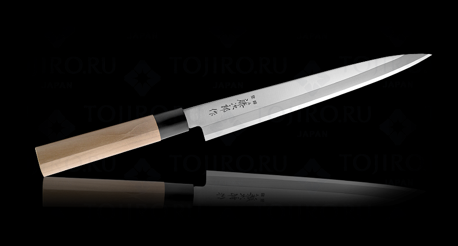 F-1058, Нож Янаги для сашими традиционный Tojiro Japanese Knife, 270 мм, Mo-V сталь, рукоять дерево (10225030/220413/000