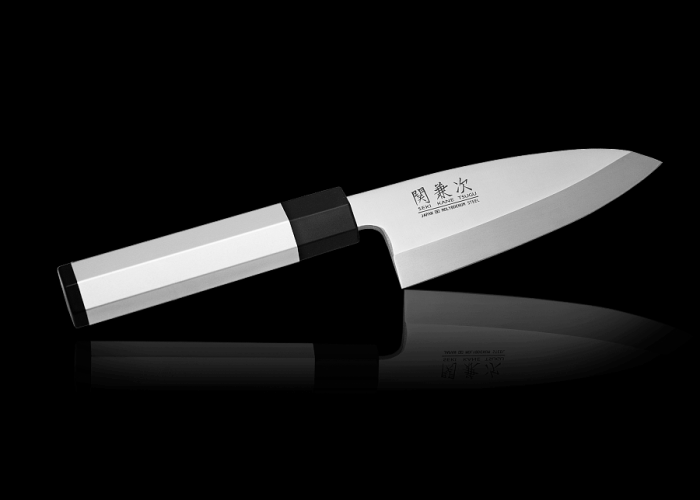 8012, Нож Деба Kanetsugu HOCHO Aluminium, 120 мм, сталь 1K6, рукоять алюминий-пластик (10225030/220413/0002953)