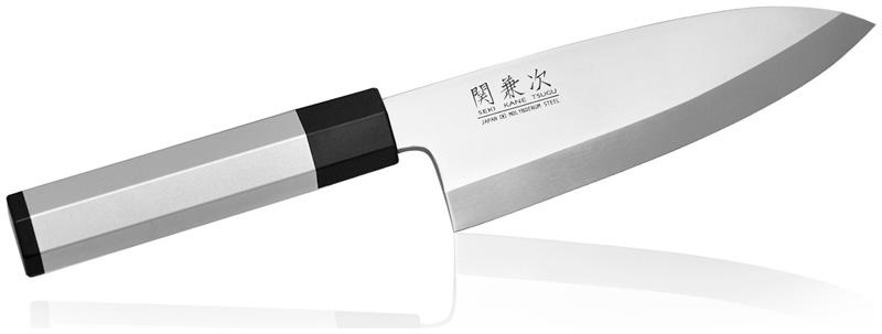 8014, Нож Деба Kanetsugu HOCHO Aluminium, 165 мм, сталь 1K6, рукоять алюминий-пластик (10225030/220413/0002953)