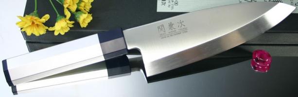 8014, Нож Деба Kanetsugu HOCHO Aluminium, 165 мм, сталь 1K6, рукоять алюминий-пластик (10225030/220413/0002953)
