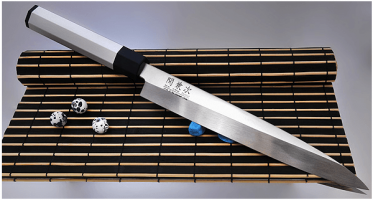 8021, Нож Сашими Kanetsugu HOCHO Aluminium, 210 мм, сталь 1K6, рукоять алюминий-пластик (10225030/220413/0002953)