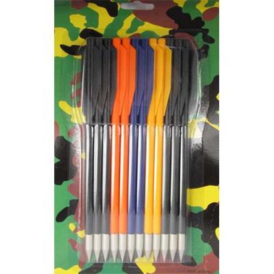 Двухперьевая стрела пластик цветные (12 шт.)(NJ6018 3087)