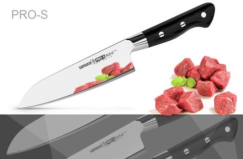 Нож кухонный "Samura PRO-S" Сантоку 175мм., AUS-8, G-10