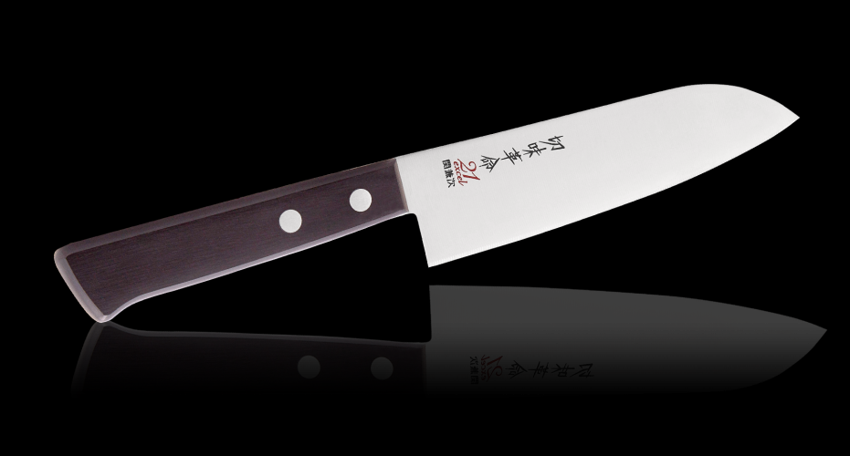 2015, Нож Сантоку мини Kanetsugu 21 EXCEL, 135 мм, сталь 1K6, рукоять дерево (10225030/220413/0002953)