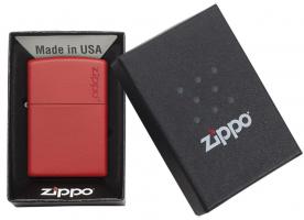 Зажигалка Zippo Red Matte Logo №233ZL