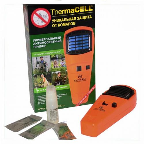 Прибор противомоскитный Thermacell (цвет оранжевый, состав: прибор + 1 газовый картридж + 3 пластины)