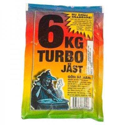 Дрожжи сухие активные Turbo 6 JAST, 135гр (Ведьма)