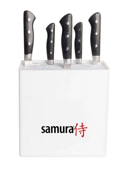 KBH-101W/K Подставка универсальная для ножей "Samura", 230x225x82 мм, пластик (белая)