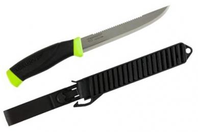 Нож Morakniv Fishing Comfort Scaler 150 разделочный филейный, нержавеющая сталь, прорезиненная ручка