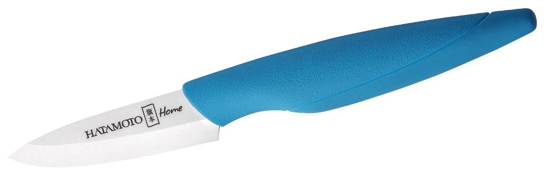Нож Кухонный Универсальный Hatamoto Home (HC110W-BLU), длина лезвия 110 мм, Керамика, рукоять голубая