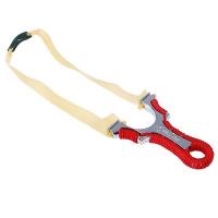 Рогатка широкая, рукоять металл в красной  оплетке, 8*12 см   2699897