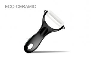 Овощечистка керамическая (черная ручка) Samura Eco-Ceramic