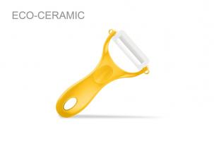 Овощечистка керамическая (желтая ручка) Samura Eco-Ceramic