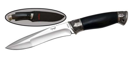 нож хоз.-быт."Гриф" с нейлон. чехлом B174-34