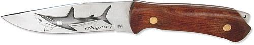 АКУЛА1-ЦМ (2512) Ножи. Россия нескладной цельнометаллический нерж дерево Кизляр