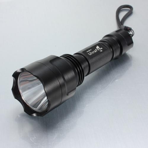 Фонарь ручной UltraFire C8 – светодиод Cree XML-T6, аккум. 18650 LiFePO4