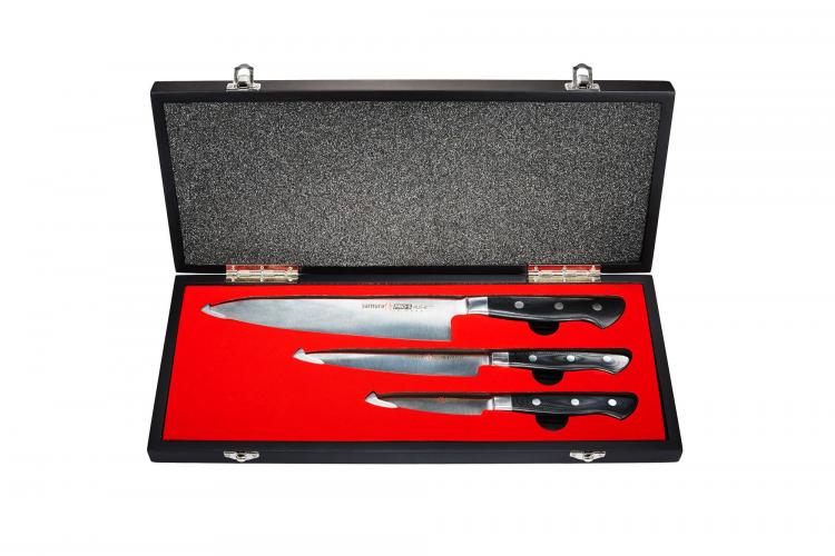 SP-0230/Y Набор из 3 ножей "Samura Pro-S" в подарочной коробке (10, 23, 85), G-10