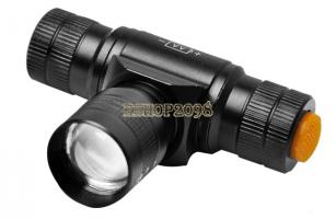 Фонарь налобный – светодиод Cree XPE-Q5, 14500 li-ion 2200 mA*h, 3 режима, изменяемый фокус, чехол на пояс