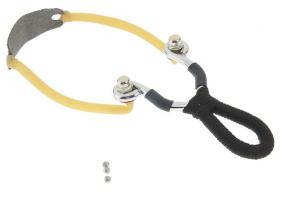 рогатка двойной жгут ушки круг рукоять шнур, с шариками 0,5*9*14см 133284