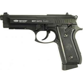Пневматический пистолет Gletcher BRT 92FS auto (стрельба в режиме автомата)