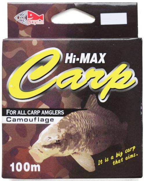 Леска "Hi-max carp" 100 м 0.25 мм, 7.8 кг / SkyFish