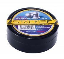Пульки Domed pellets, калибр 4,5мм., вес 0,45г. (250 шт./бан.) (60 шт./уп.) / Stalker