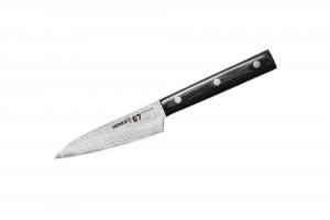 SD67-0010M/K Нож кухонный "Samura 67" овощной 98 мм, дамаск 67 слоев, микарта