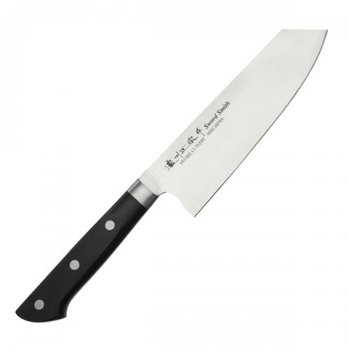 Нож кухонный Сантоку(Bunka) Satake "StainlessBolster" 170мм, 803-687