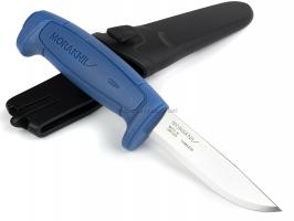 Нож Morakniv Basic 546, нержавеющая сталь, синяя ручка, 12241