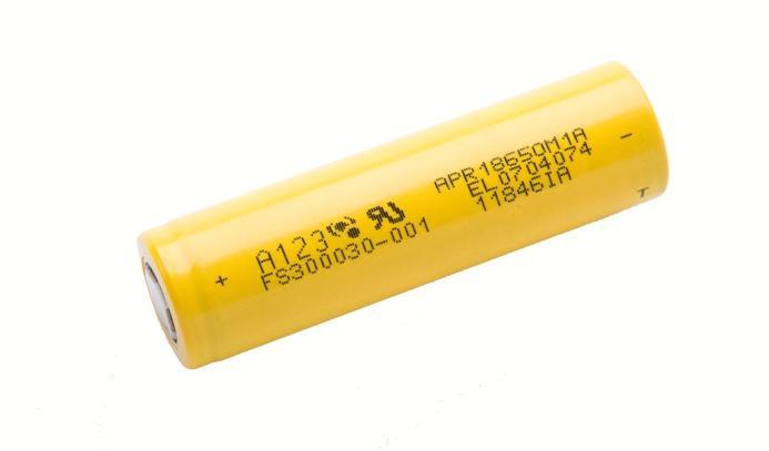 Аккумулятор  A123 18650 LiFePO4 – 3,3В 1000мА*ч
