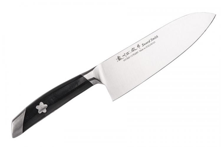 Нож кухонный Сантоку Satake "Sakura" 170мм, 800-822